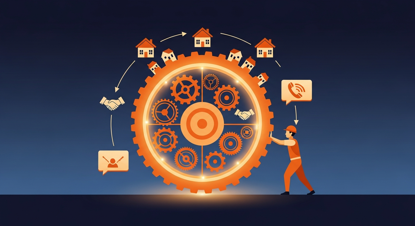 The Contractor Lead Flywheel: Stop Buying Leads, Build a Machine